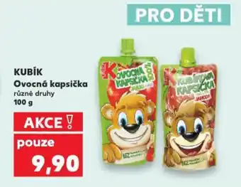 Kaufland KUBÍK Ovocná kapsička nabídka