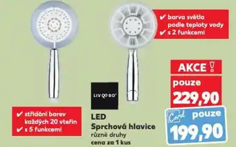 Kaufland LED Sprchová hlavice nabídka