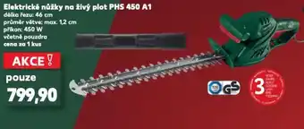 Kaufland Elektrické nůžky na živý plot PHS 450 A1 nabídka