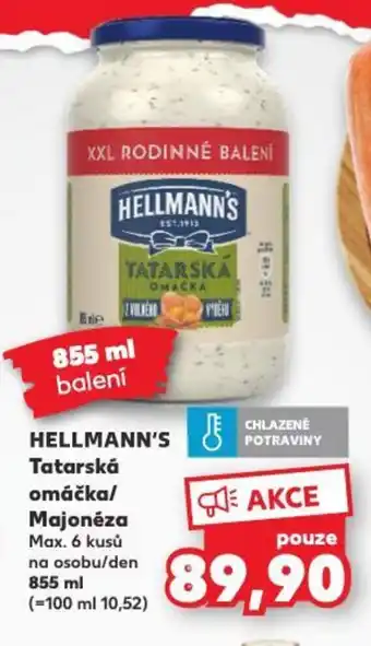 Kaufland HELLMANN'S Tatarská omáčka/ Majonéza nabídka