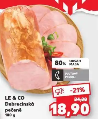 Kaufland LE & CO Debrecínská pečeně 100 g nabídka