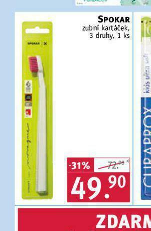 Rossmann Spokar zubní kartáček nabídka