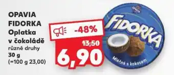 Kaufland OPAVIA FIDORKA Oplatka v čokoládě nabídka