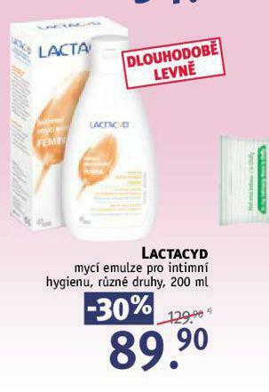 Rossmann Lactacyd intimní mycí emulze nabídka