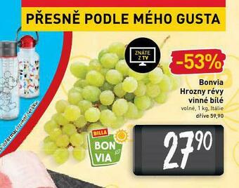Billa Hrozny révy vinné bílé nabídka