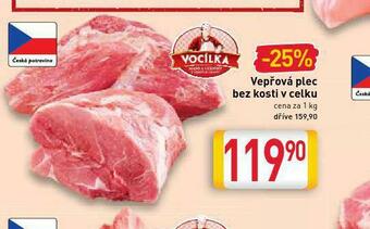 Billa Vepřová plec bez kosti nabídka