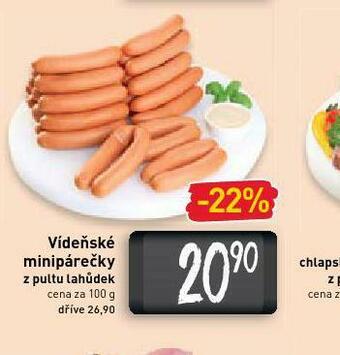 Billa Vídeňské minipárečky nabídka