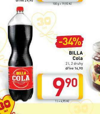 Billa Billa cola nabídka