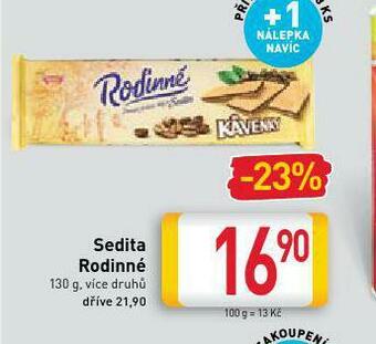 Billa Sedita rodinné nabídka