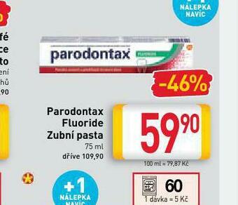 Billa Parodontax zubní pasta nabídka