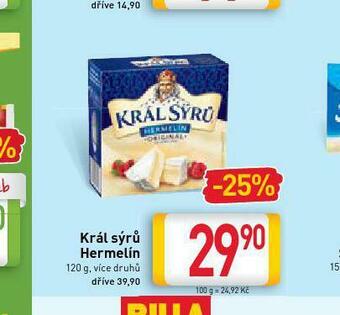 Billa Král sýrů hermelín nabídka