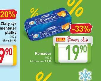 Billa Romadur nabídka