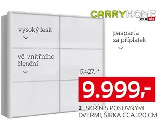 XXXLutz SKŘÍŇ S POSUVNÝMI DVEŘMI, ŠÍŘKA CCA 220 CM nabídka