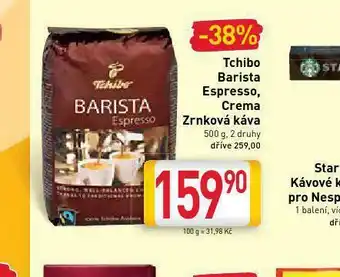 Billa Tchibo barista, espresso, crema nabídka