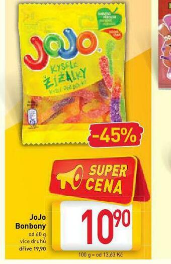 Billa Jojo bonbony nabídka