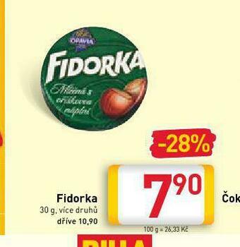 Billa Fidorka nabídka