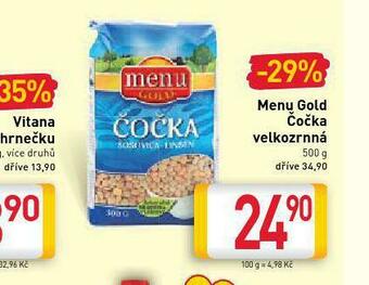 Billa Menu gold čočka velkozrnná nabídka