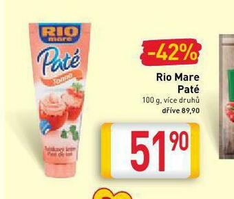 Billa Rio mare paté nabídka