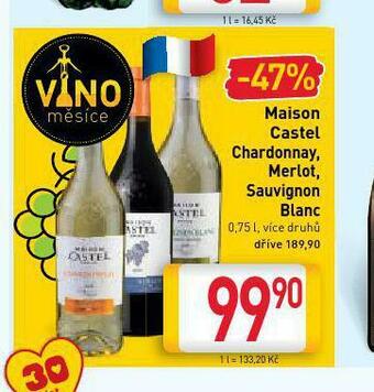 Billa Maison castel sauvignon blanc nabídka