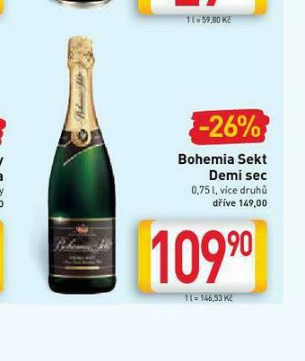 Billa Bohenia sekt demi sec nabídka