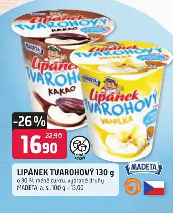 Trefa LIPÁNEK TVAROHOVÝ 130 g nabídka