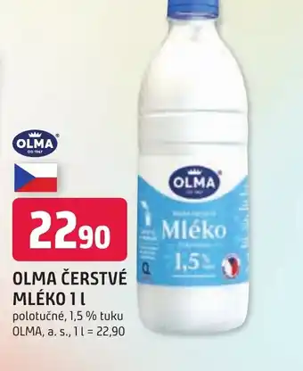 Trefa OLMA ČERSTVÉ MLÉKO 1 L nabídka
