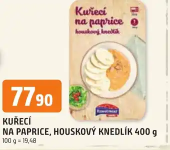 Trefa KUŘECÍ NA PAPRICE, HOUSKOVÝ KNEDLÍK 400 g nabídka