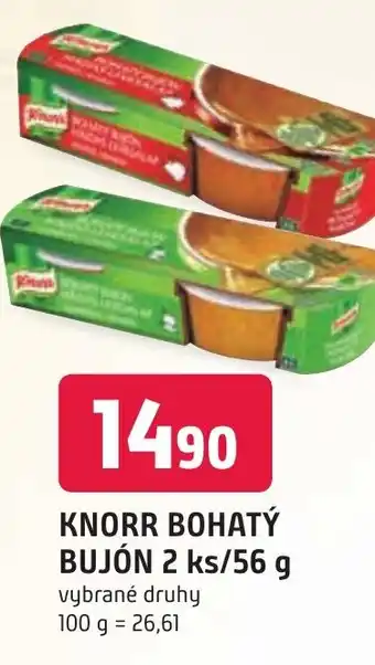 Trefa KNORR BOHATÝ BUJÓN 2 ks/56 g nabídka