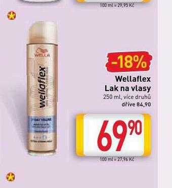 Billa Wellaflex lak na vlasy nabídka