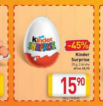 Billa Kinder surprise nabídka
