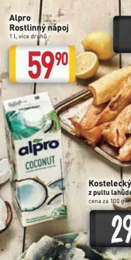 Billa Alpro rostlinný nápoj nabídka