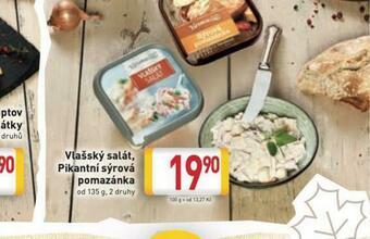 Billa Pikantní sýrová pomazánka nabídka
