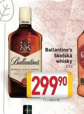 Billa Ballantine´s whisky nabídka