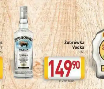 Billa Žubrowka vodka nabídka
