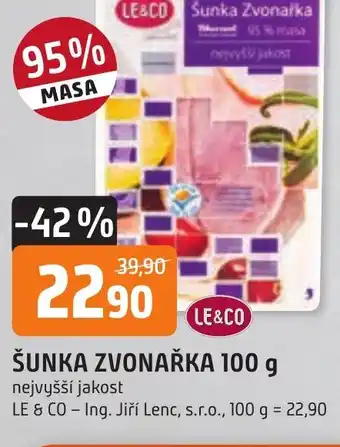 Trefa ŠUNKA ZVONAŘKA 100 g nabídka