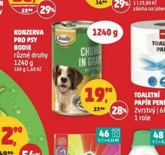 Penny Market Bodie konzerva pro psy nabídka