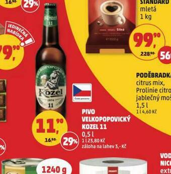 Penny Market Pivo velkopopovický kozel 11 nabídka