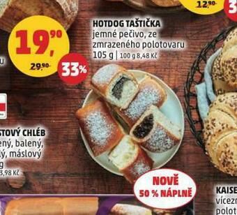 Penny Market Hot dog taštička nabídka