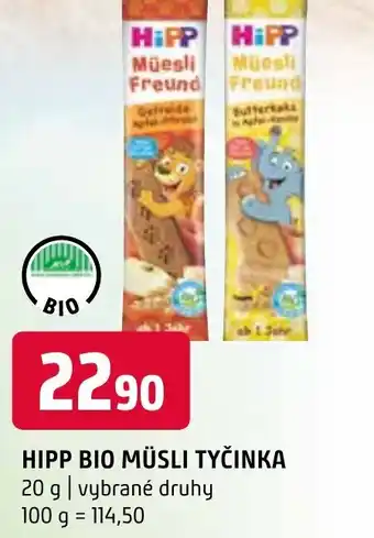 Terno HIPP BIO MÜSLI TYČINKA nabídka
