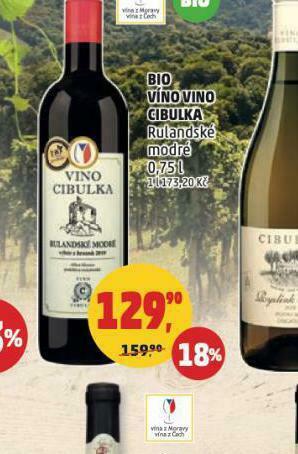 Bio víno cibulka