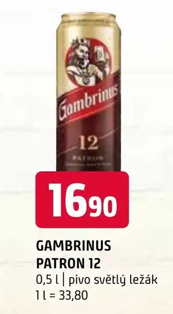 Terno GAMBRINUS PATRON 12 0.5l nabídka