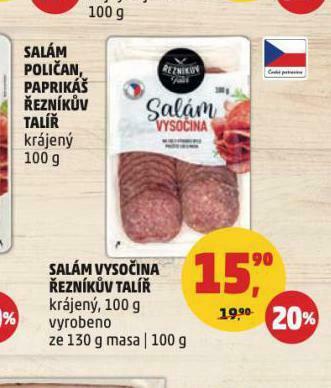 Penny Market Salám vysočina nabídka