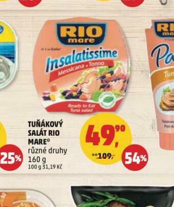 Penny Market Tuňákový salát rio mare nabídka