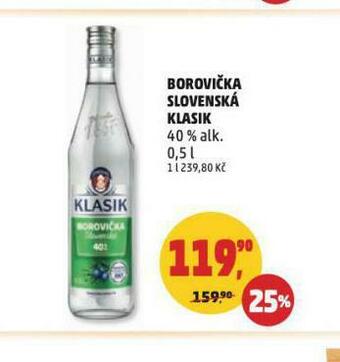 Penny Market Borovička slovenská klasik nabídka
