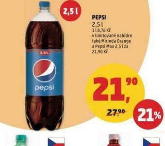 Penny Market Pepsi 2,5l nabídka