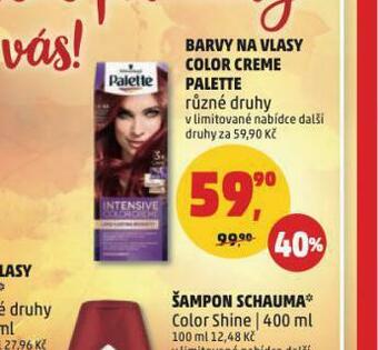 Penny Market Paette color creme barva na vlasy nabídka