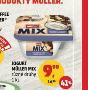 Penny Market Jogurt müller mix nabídka