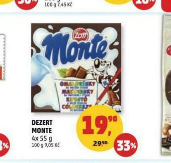 Penny Market Dezert monte nabídka