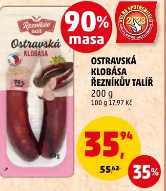 Penny Market OSTRAVSKÁ KLOBÁSA ŘEZNÍKŮV TALÍŘ nabídka