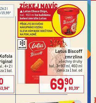 Makro Lotus biscoff zmrzlina nabídka